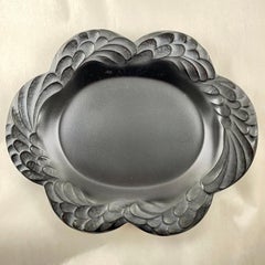 Lalique Paris Crystal Coupe Noire Laure Tray
