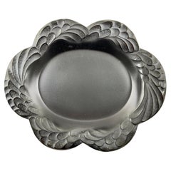 Lalique Paris Crystal Coupe Noire Laure Tray