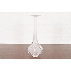 Lalique Paris Marie-Claude Soliflore Frosted Crystal Vase