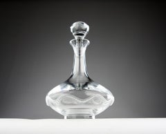 Lalique, Pearled "Champs de Mars" Wine Decanter, France 1990s