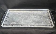 Plateau en cristal Plateau Lalique « Perdrix »