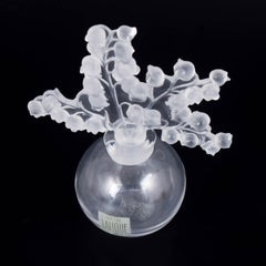 Lalique, perfume bottle with lily of the valley motif. 1980s