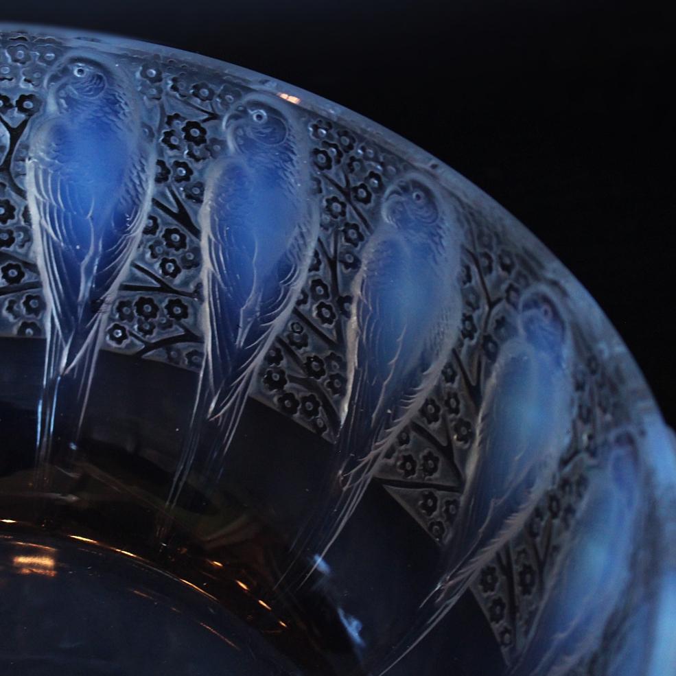 French Lalique Perruches Bowl