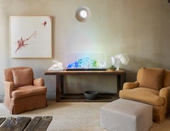 Lalique Poseidon's Horse Sculpture Clear Crystal, Marble Stand