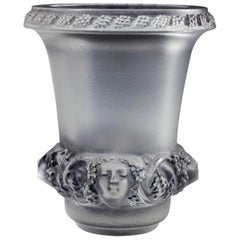 Lalique Quatre Tetes Des Femmes Et Raisins Vase