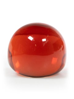 Lalique Roter Kristall-Cabochon-Ring