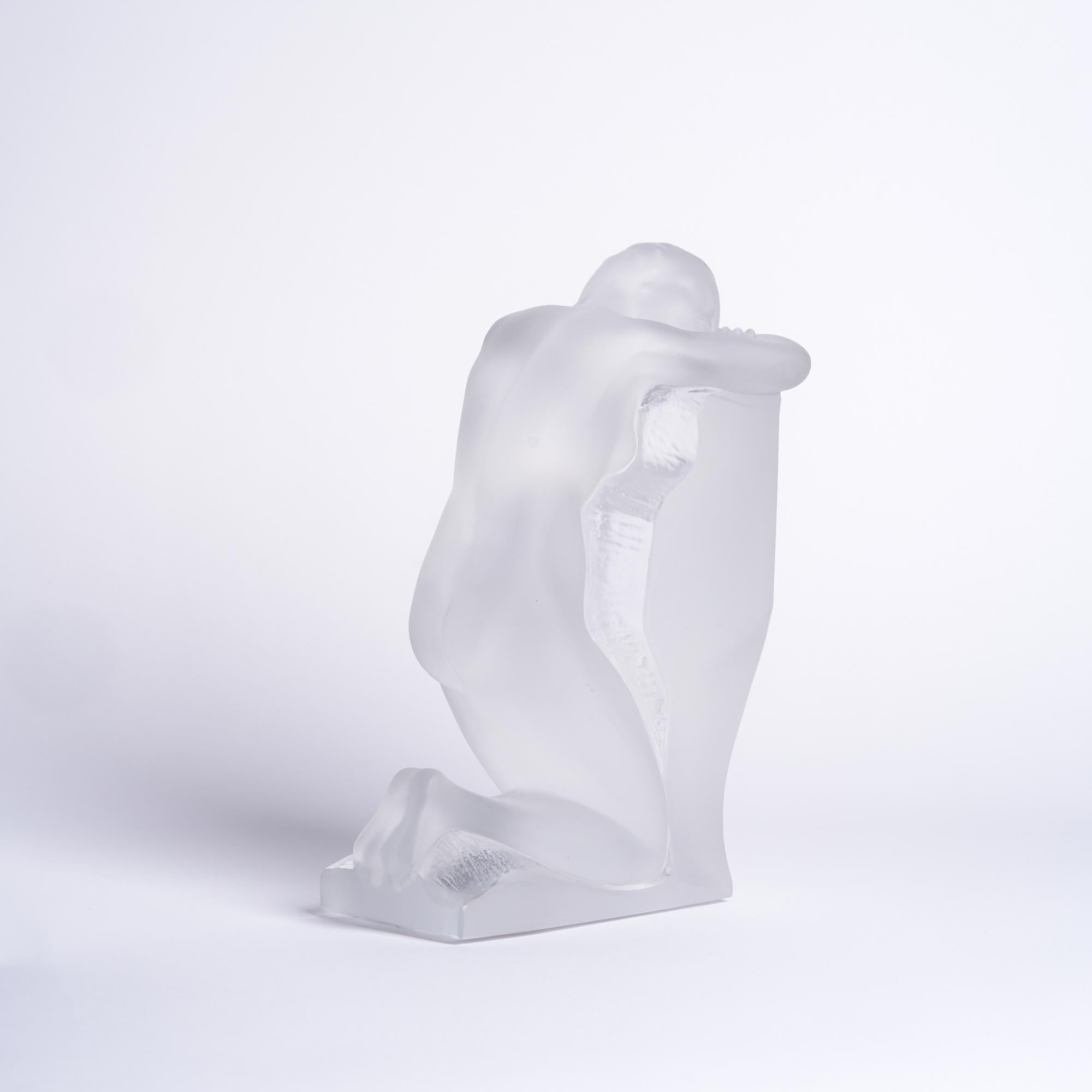 Lalique Reverie Nude Crystal Bookend 1