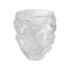 Vase à queue de rose Lalique en cristal clair