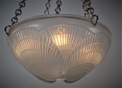 Lalique, Sea Shell Design Chandeliers