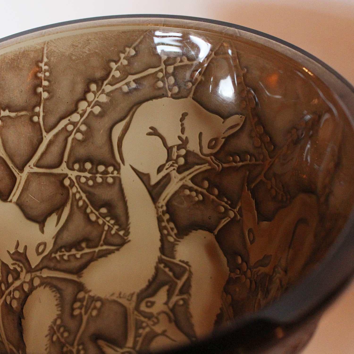 Molded Lalique Senart Vase