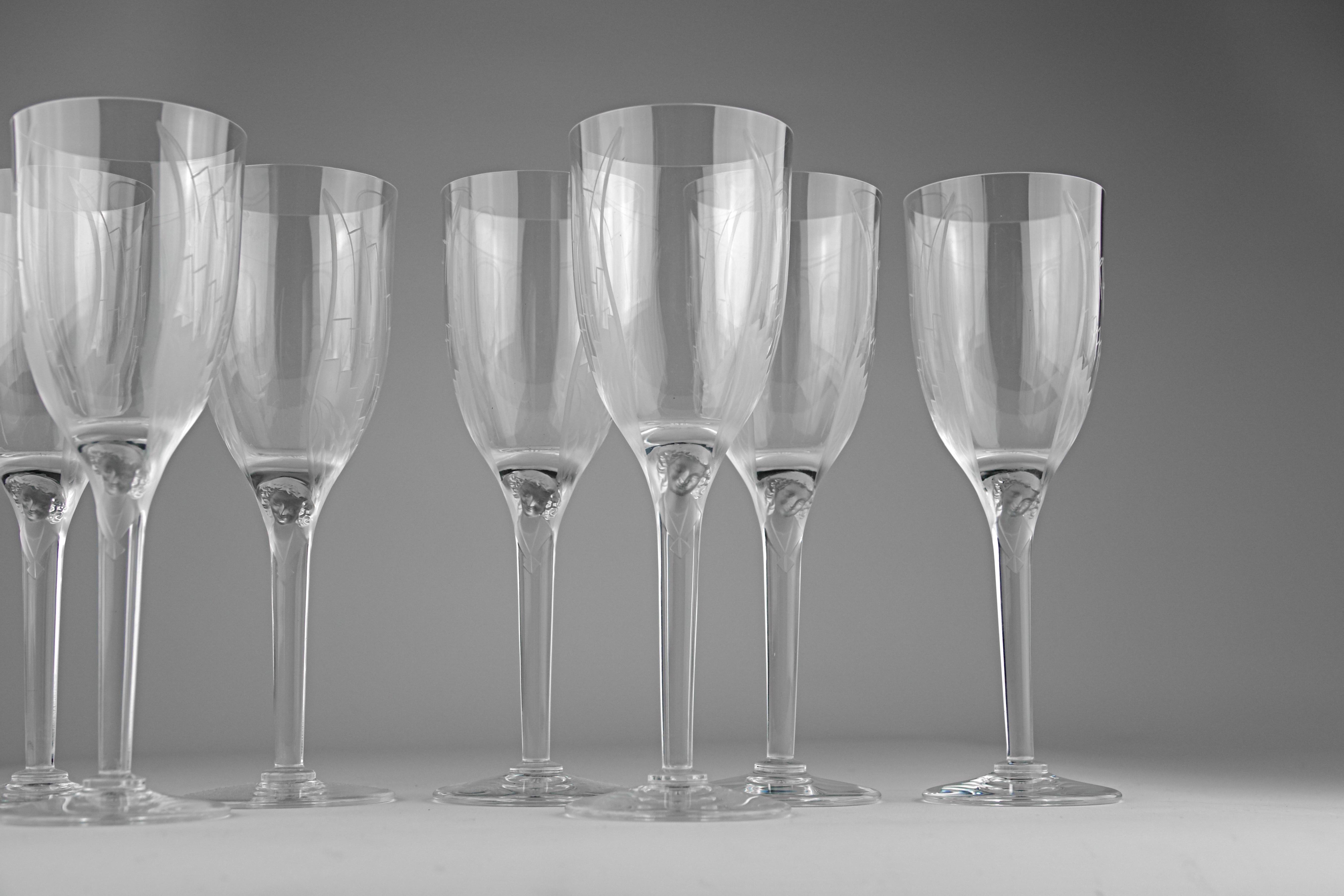 Francese Lalique, Bicchieri da Champagne 