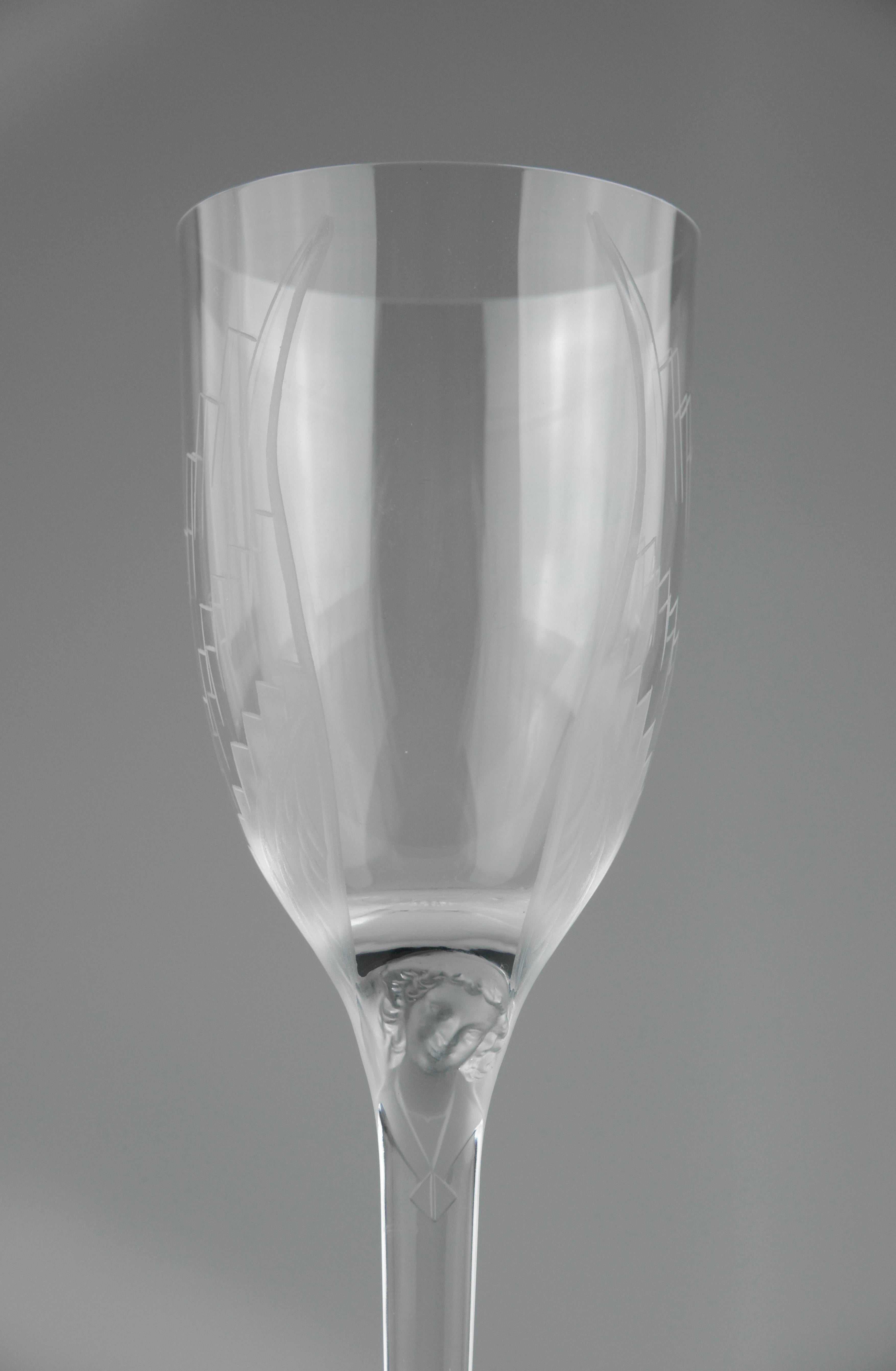 Cristallo Lalique, Bicchieri da Champagne 