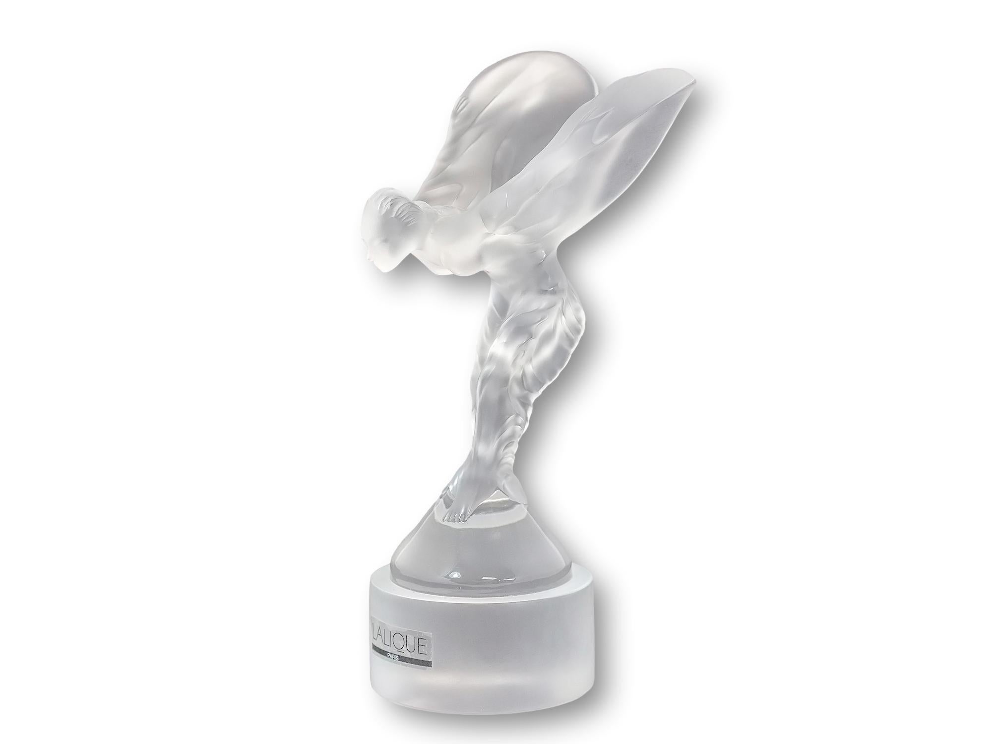 Mid-Century Modern Lalique Spirit of Ecstasy Limited Edition Figure  For Sale