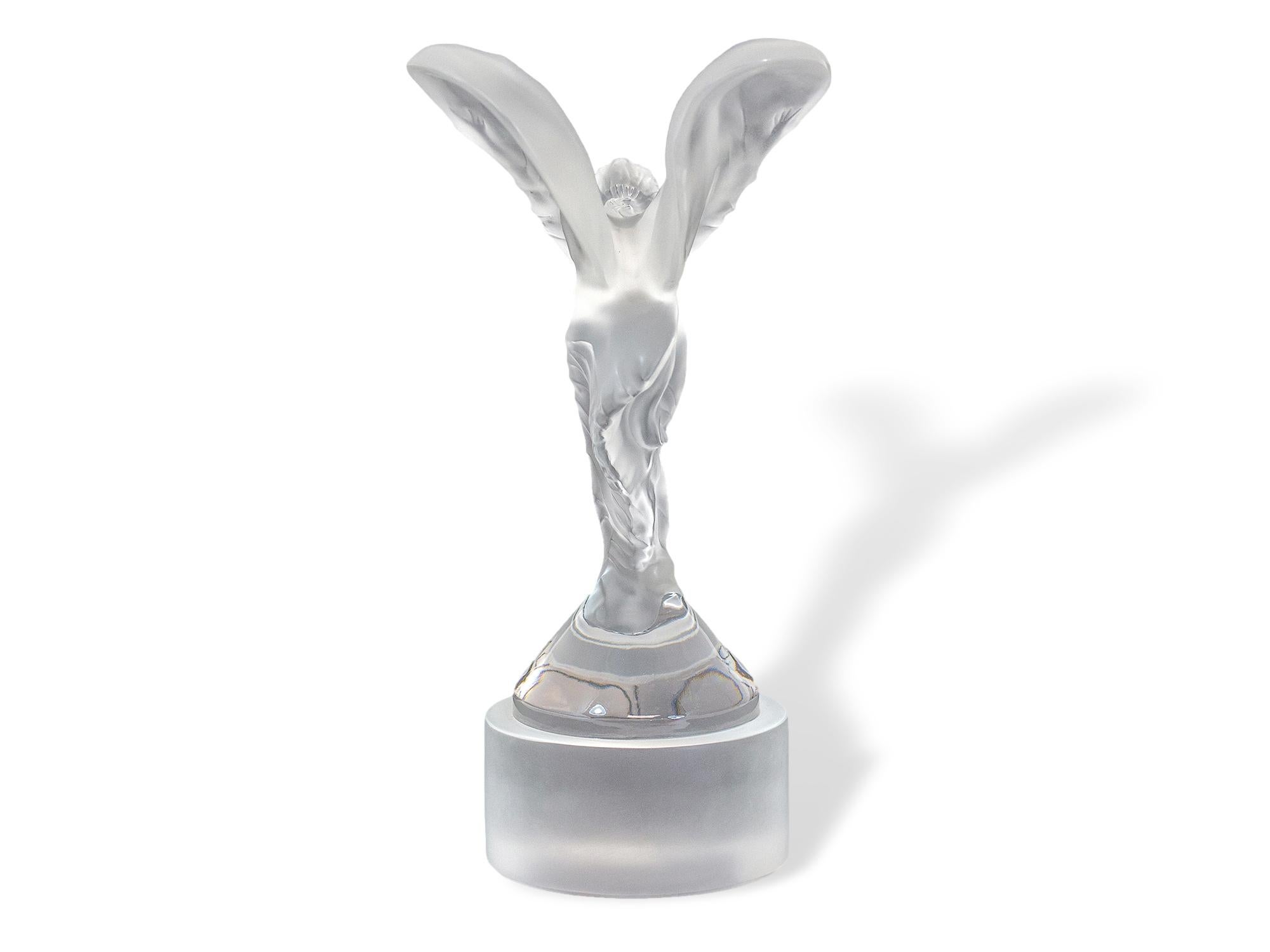 Lalique Spirit of Ecstasy Limited Edition Figure  In Good Condition For Sale In Northampton, GB