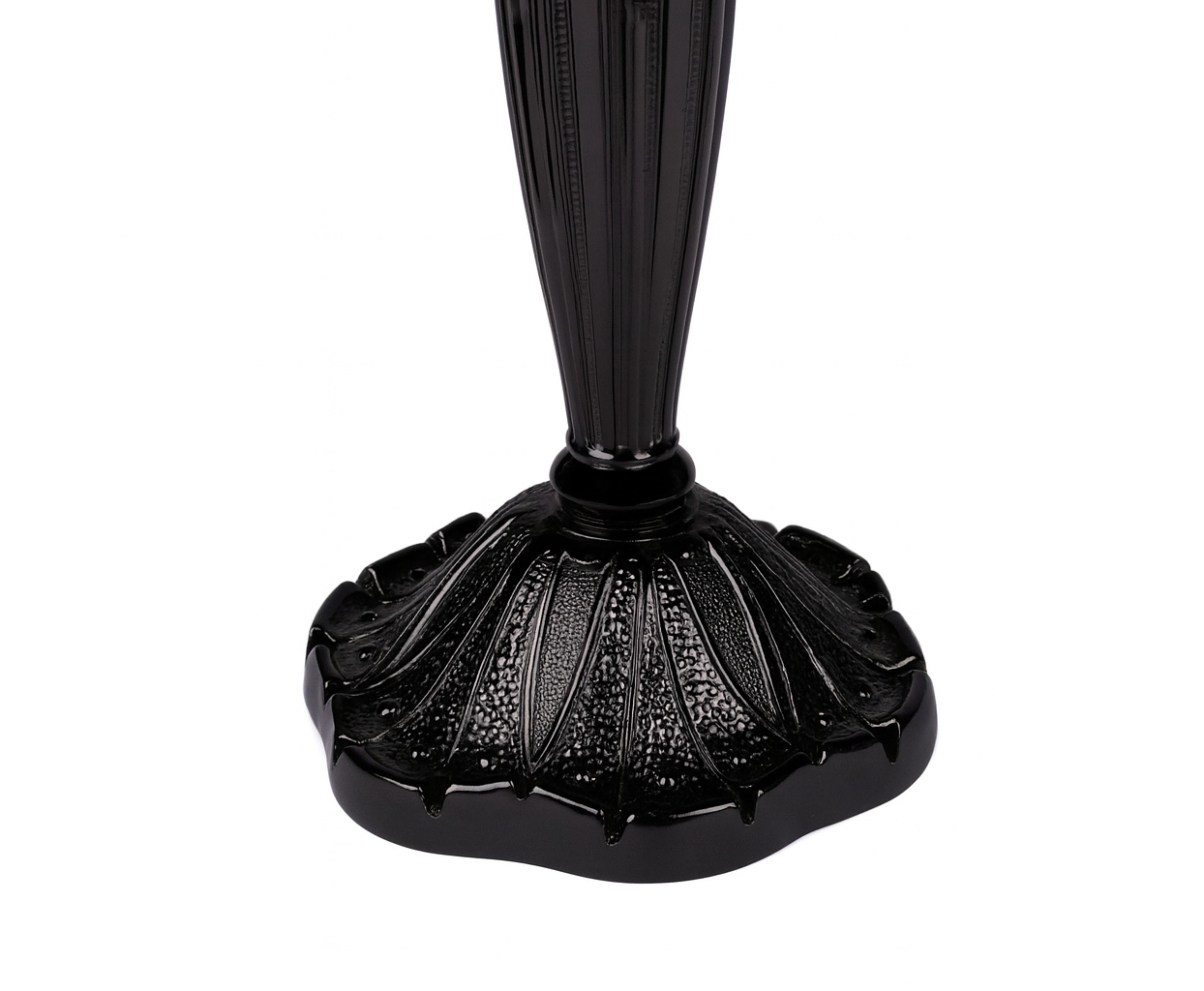 Lámpara de sobremesa de latón lacado negro estilo Art Déco de Lalique, años 20 Art Decó en venta