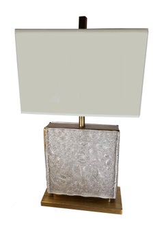 Lalique Style Square Lamps