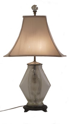 Lalique Style Table Lamp