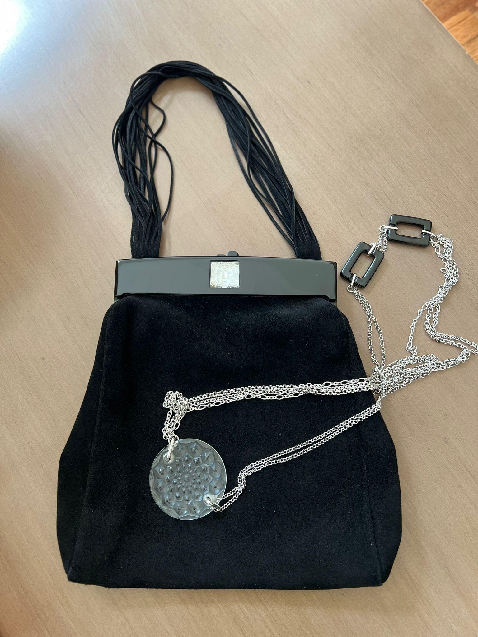 De las mujeres Bolso de asa superior de ante Lalique en venta