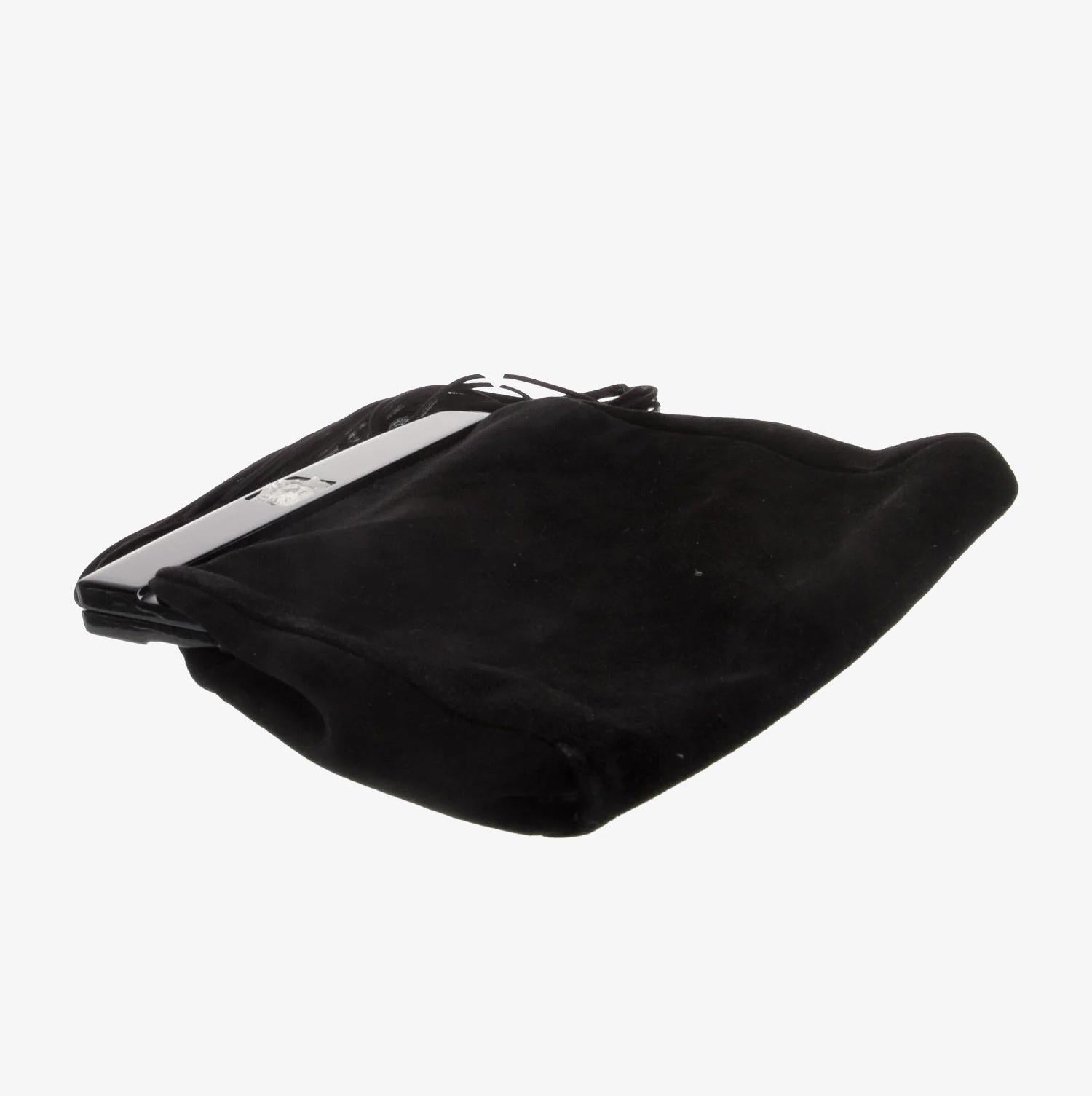 Lalique suede top handle bag For Sale 3