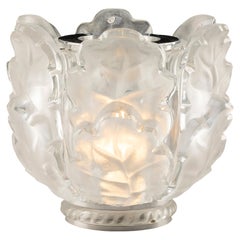 Lampe de table Lalique, modèle « CHENE »
