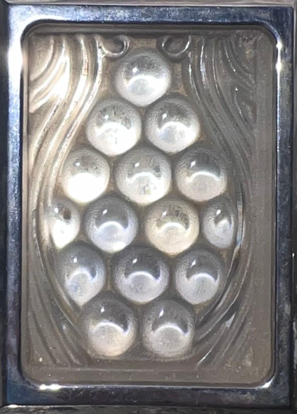 Lalique & THG Juego de pomos y tiradores de pared Paris Metropolis, Cristal transparente Art Decó en venta