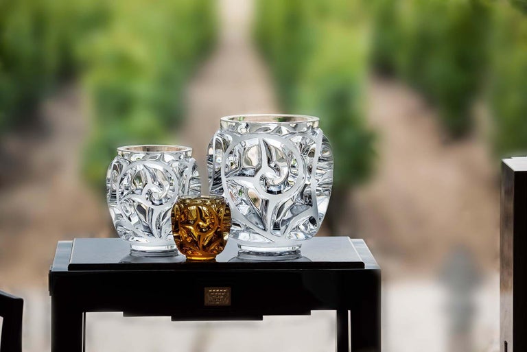 Lalique Tourbillons Grand Vase Clear Crystal For Sale at 1stdibs