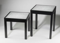 Lalique, zwei Beistelltische „Aster“