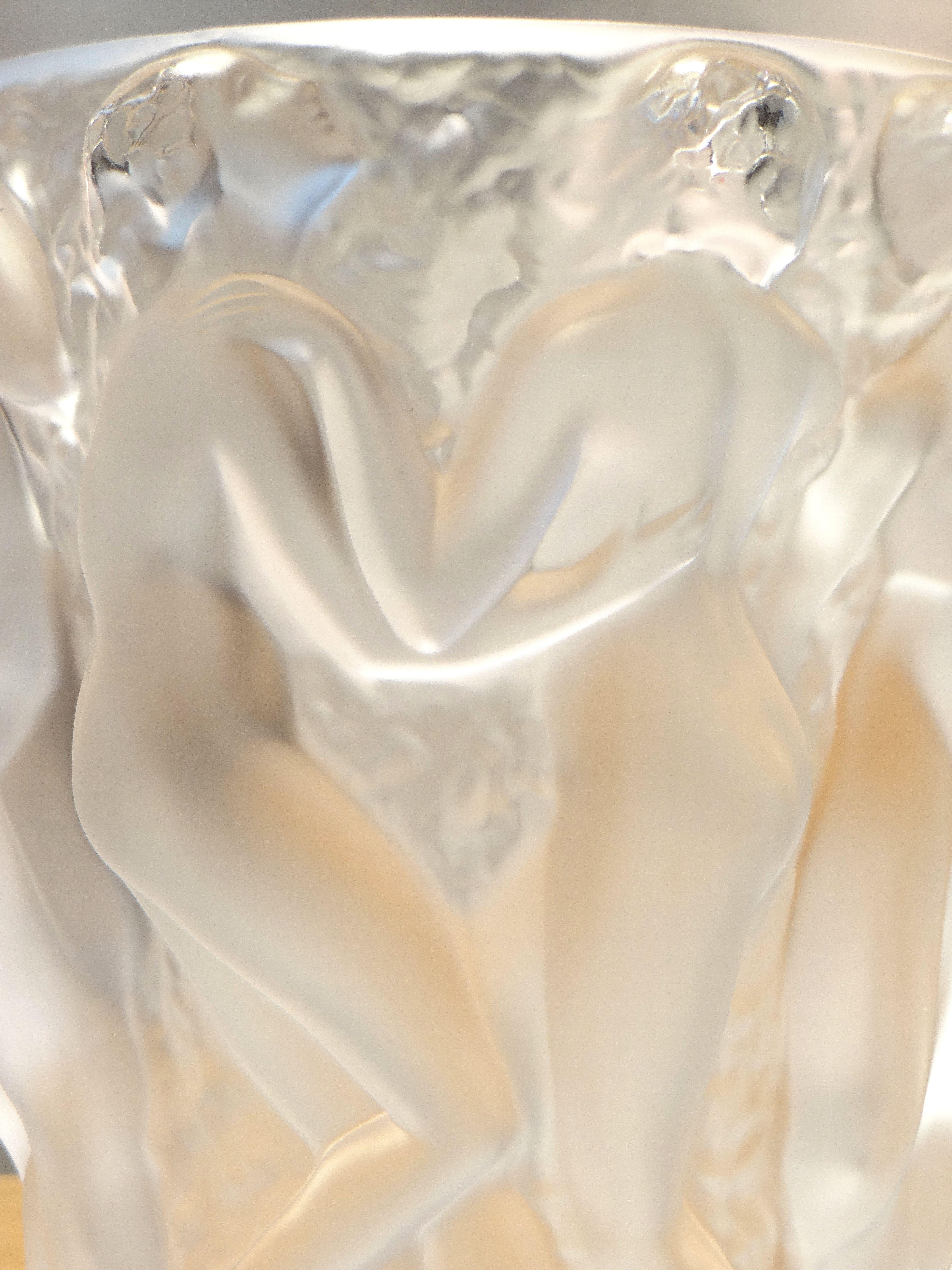 Lalique, Vase Bacchantes Crystal Clear, 1927 4