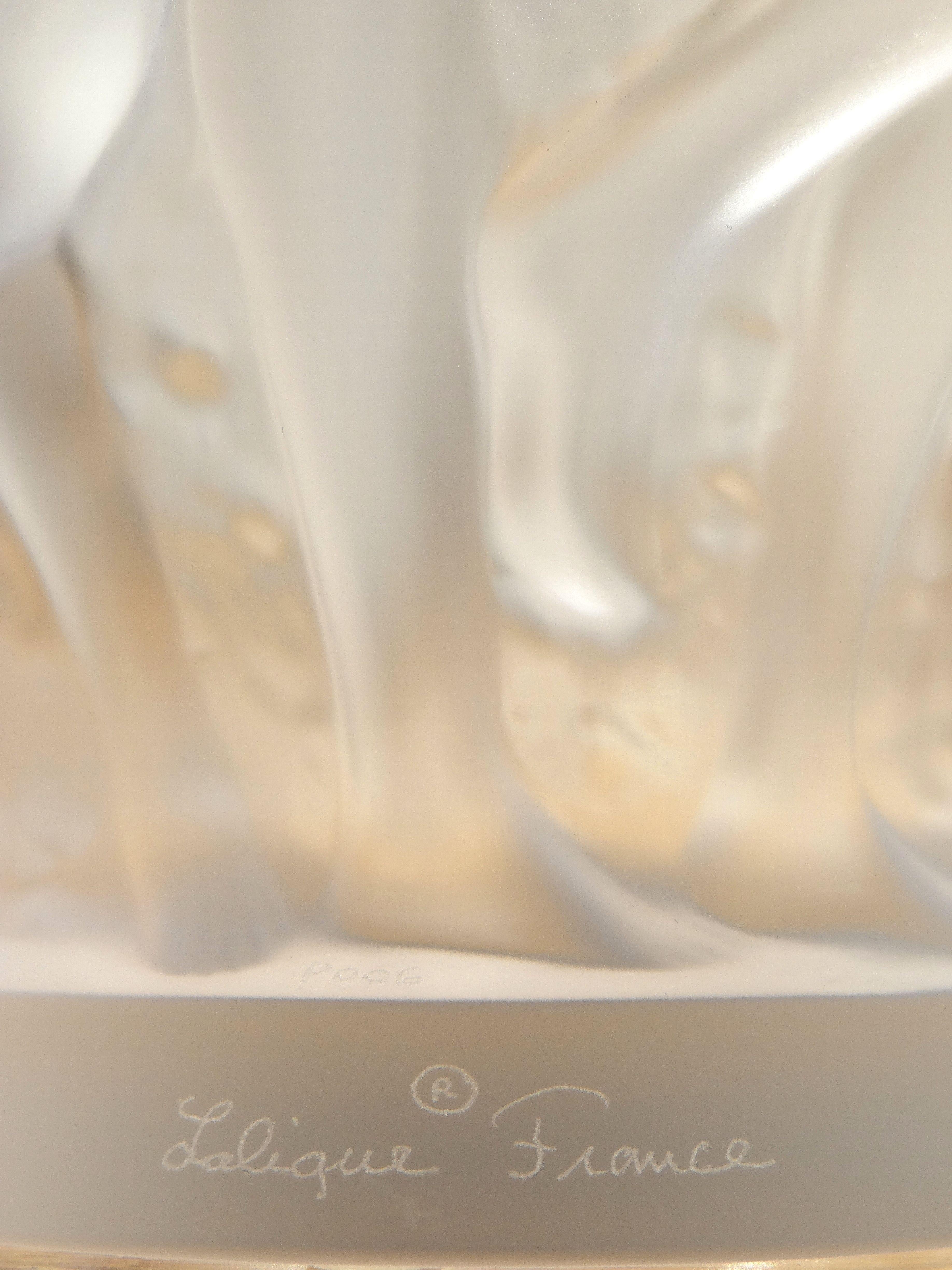 Lalique, Vase Bacchantes Crystal Clear, 1927 7