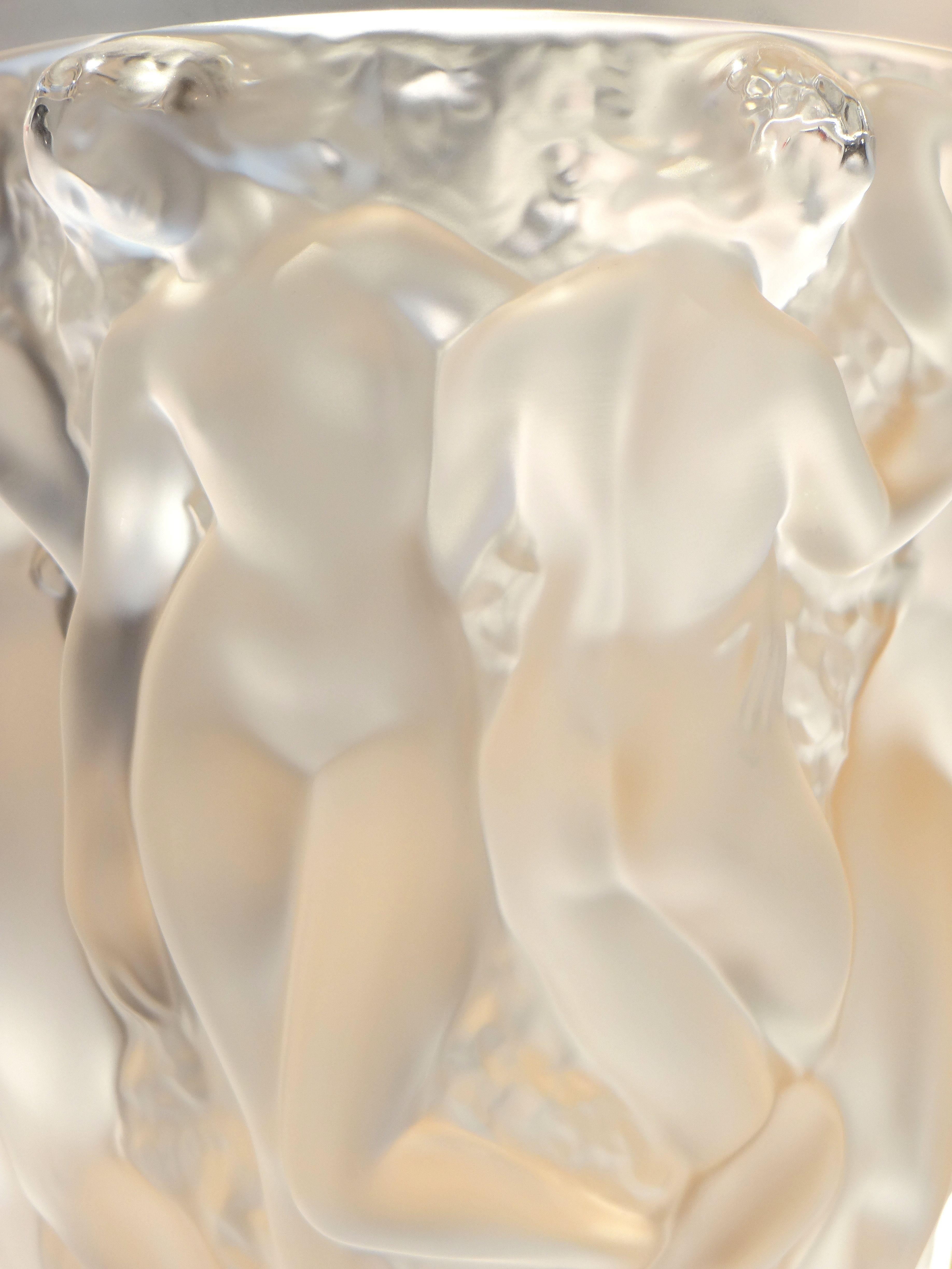 Lalique, Vase Bacchantes Crystal Clear, 1927 2