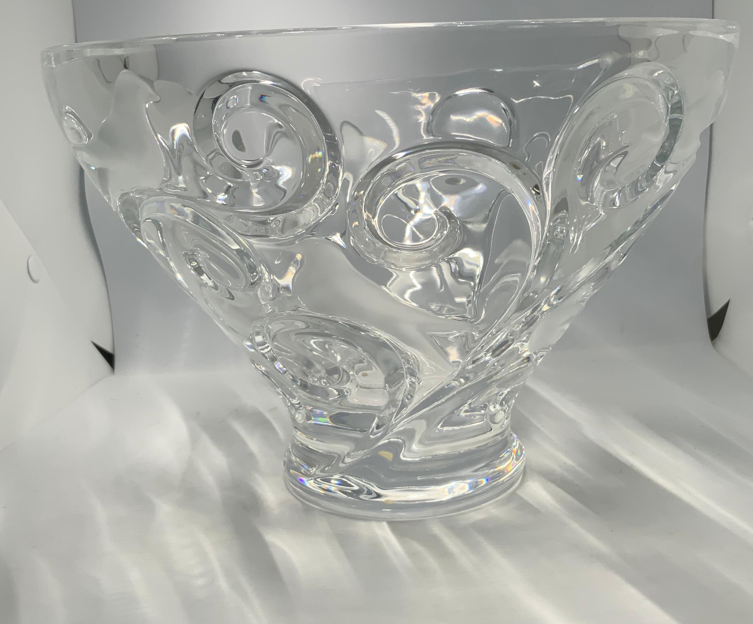 Lalique Verone Kristallschale Tafelaufsatz im Angebot 9