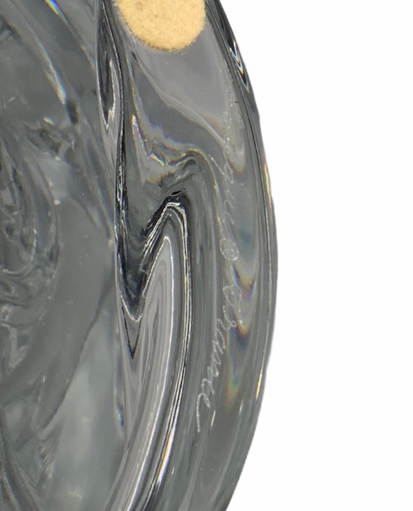 large crystal bowl centerpiece