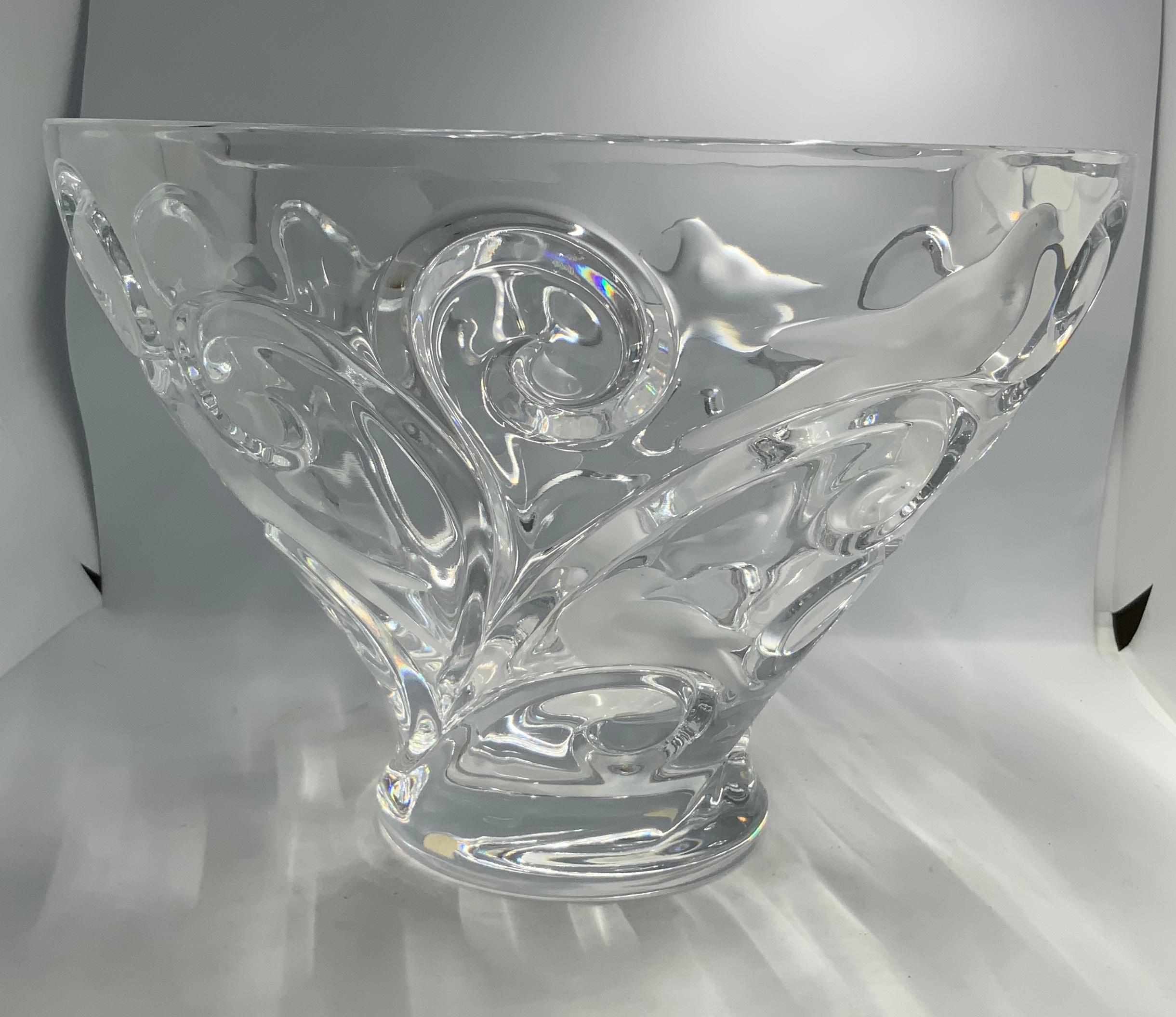 Lalique Verone Kristallschale Tafelaufsatz im Angebot 1