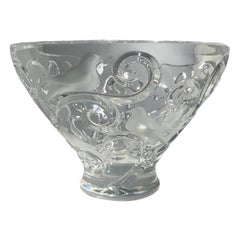 Centrotavola con ciotola in cristallo Lalique Verone