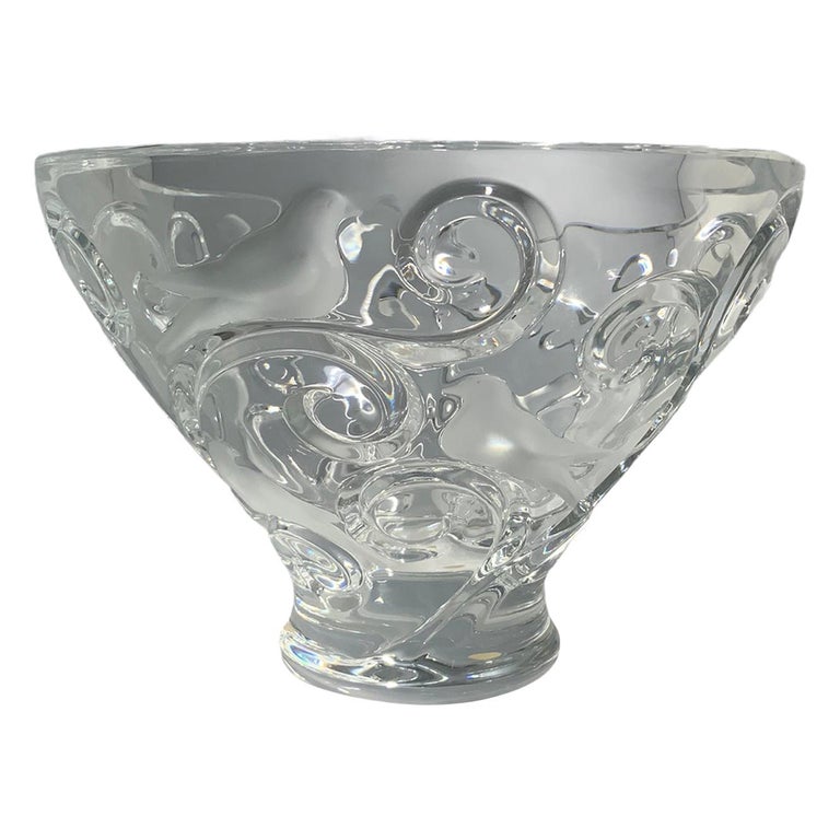 Centrotavola con ciotola in cristallo Lalique Verone in vendita su 1stDibs  | centrotavola lalique prezzi
