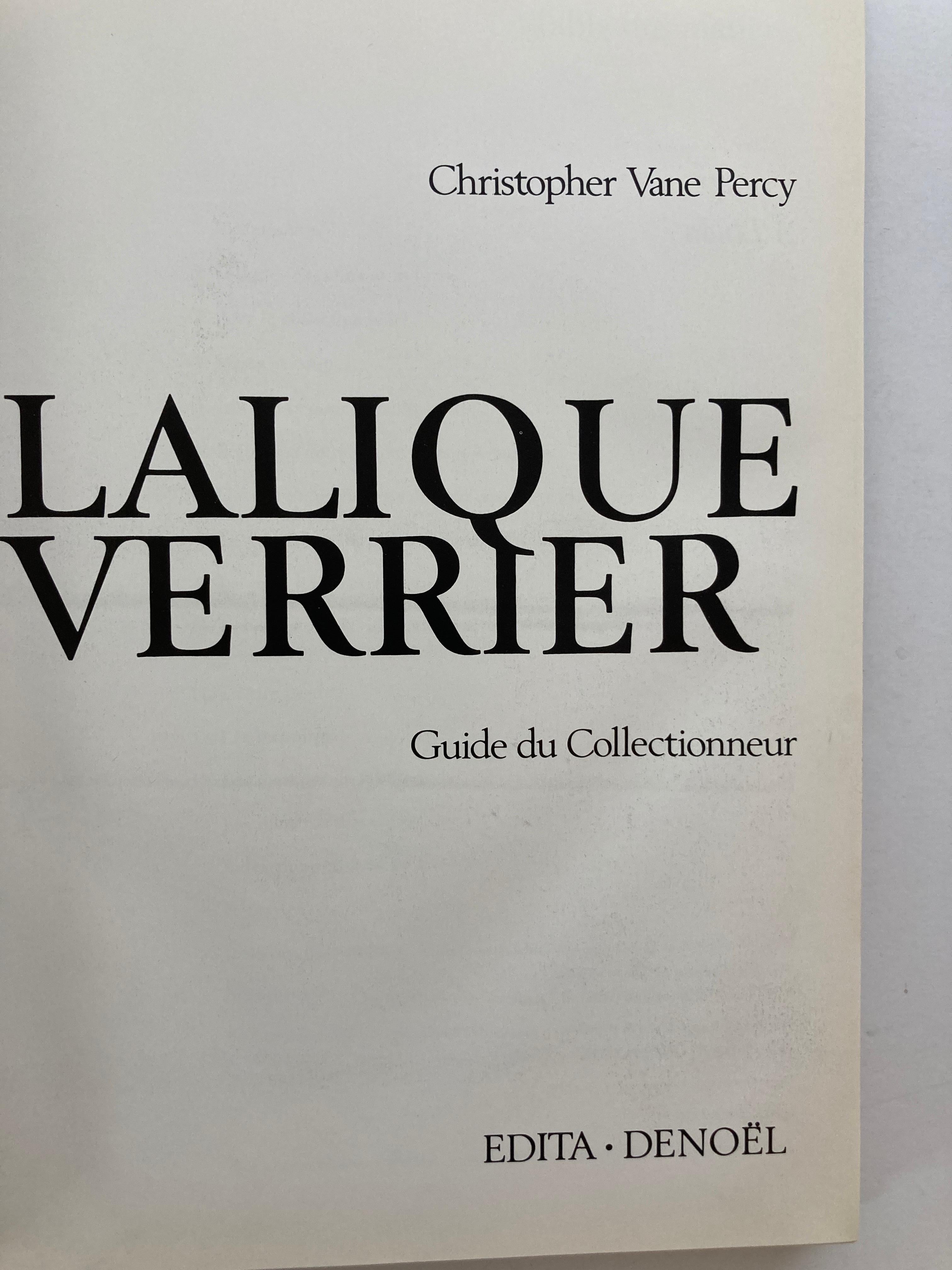 Late 20th Century Lalique Verrier Guide du Collectionneur 'French' Hardcover Book