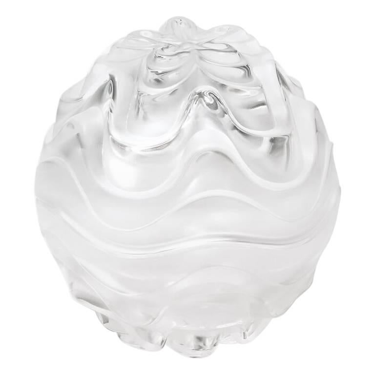 Lalique Vibration Box in Clear Crystal For Sale