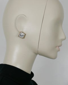 Pendientes de clip LALIQUE Vintage Crystal Nymph