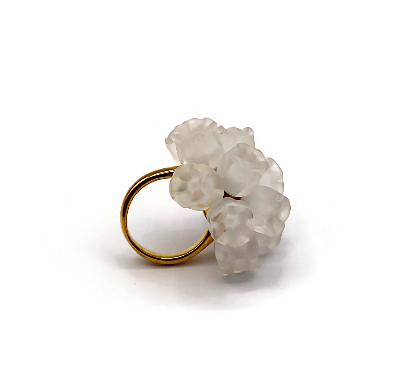 Women's LALIQUE Vintage Lily of the Valley Cluster Ring