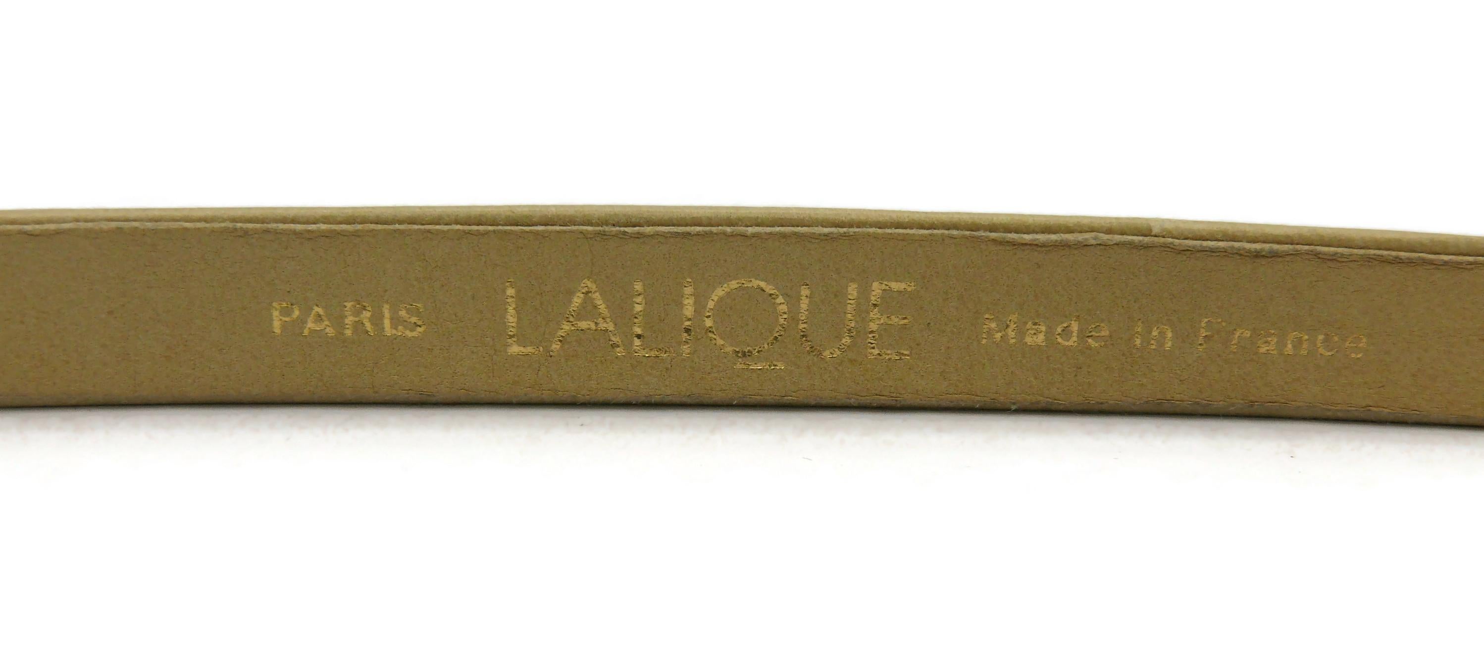 LALIQUE Vintage Ondine Thin Belt For Sale 16