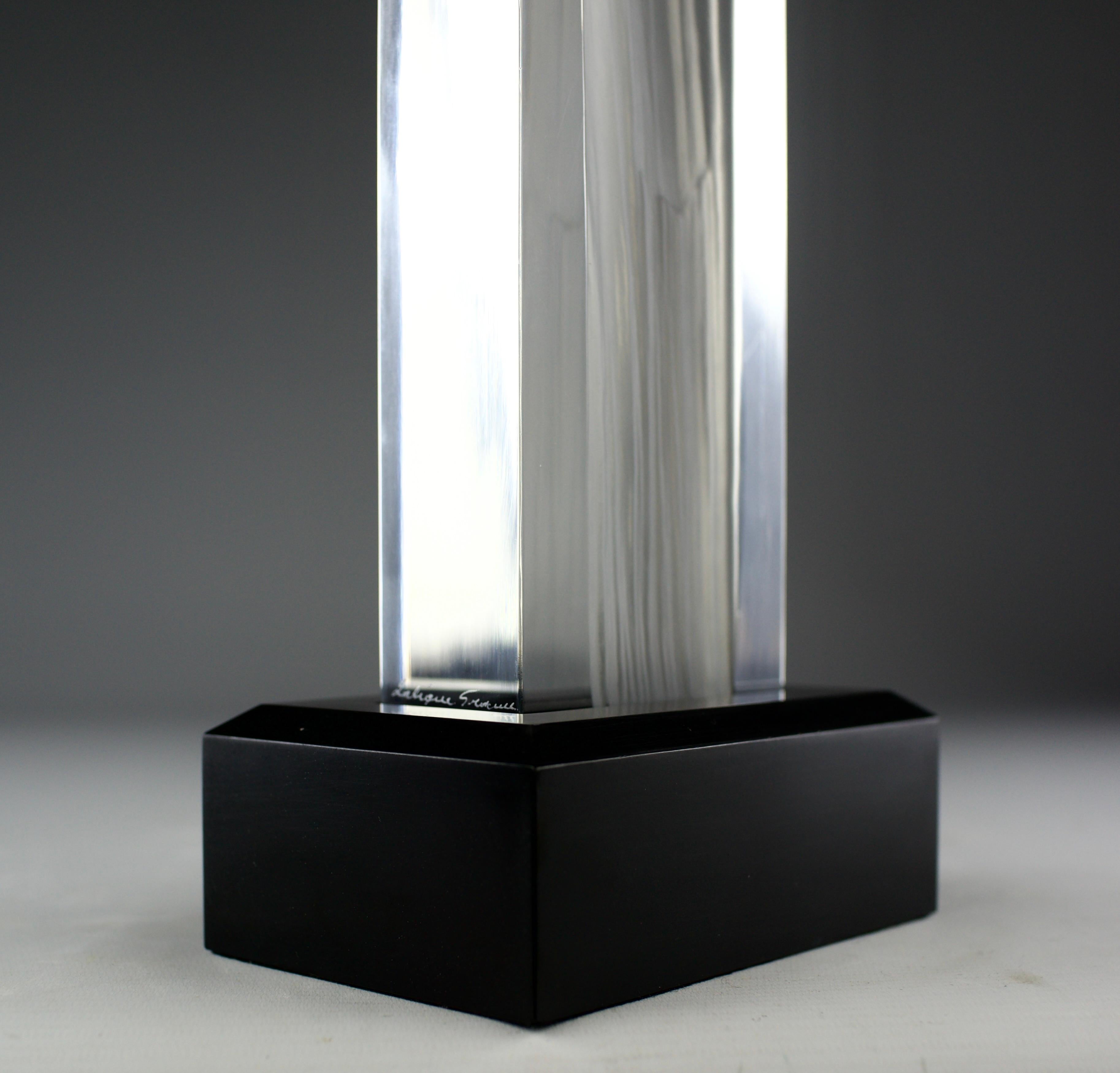 Milieu du XXe siècle Lalique d'après René Lalique, sculpture en cristal Mère & Child, milieu du siècle dernier en vente