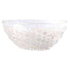 Used Lalique Volutes Opalescent Glass Bowl