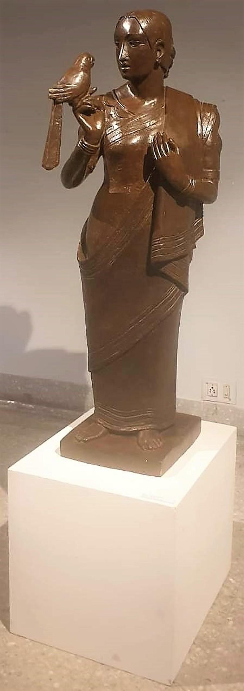 Bouthakurani, Bronze Sculpture by Lalu Prasad Shaw "In Stock"