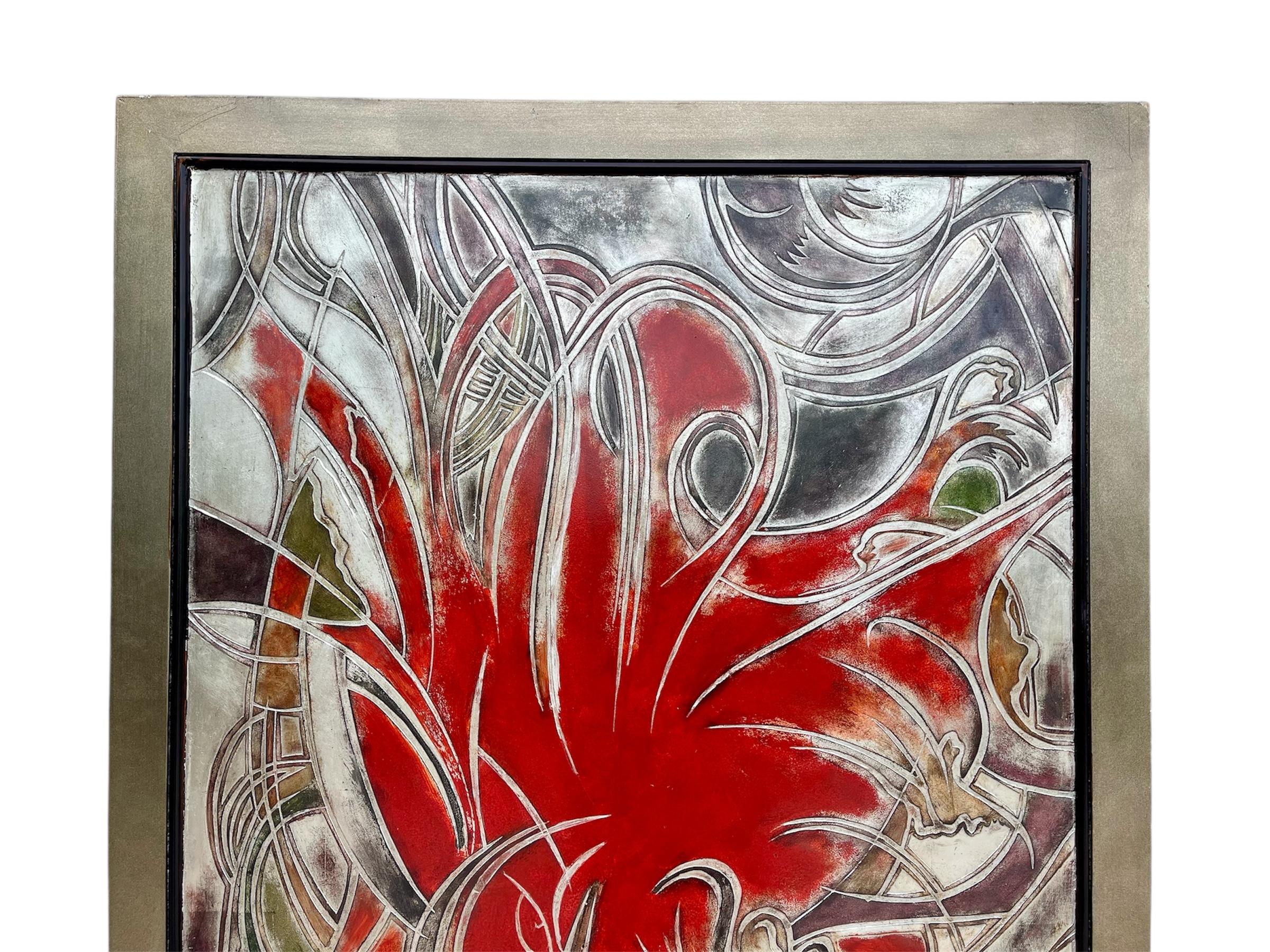 LÂM LEE - Große Wandtafel mit dem Titel Sinestra (Handbemalt) im Angebot