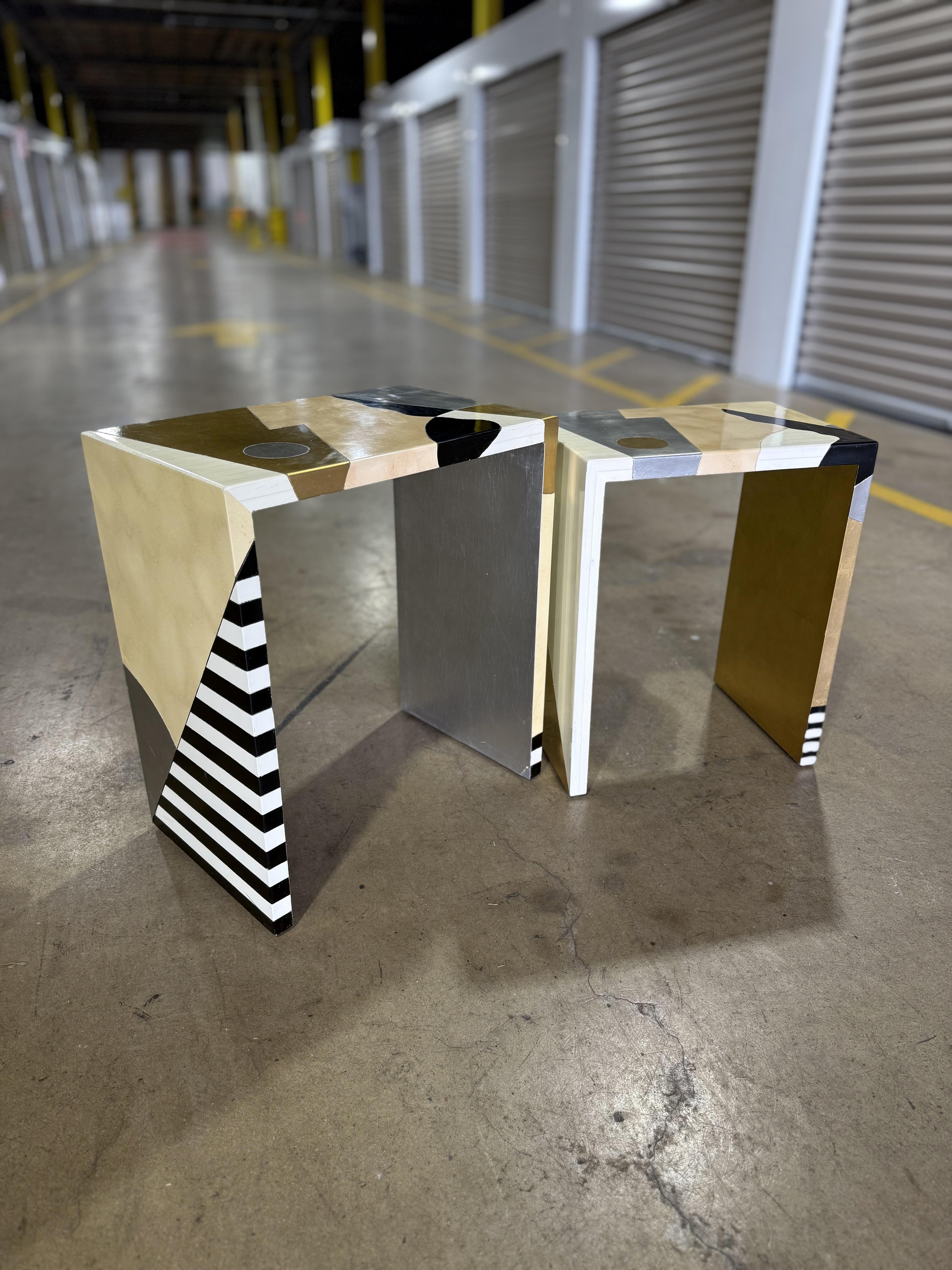 Mesas nido estilo Memphis Lam Lee en venta 3