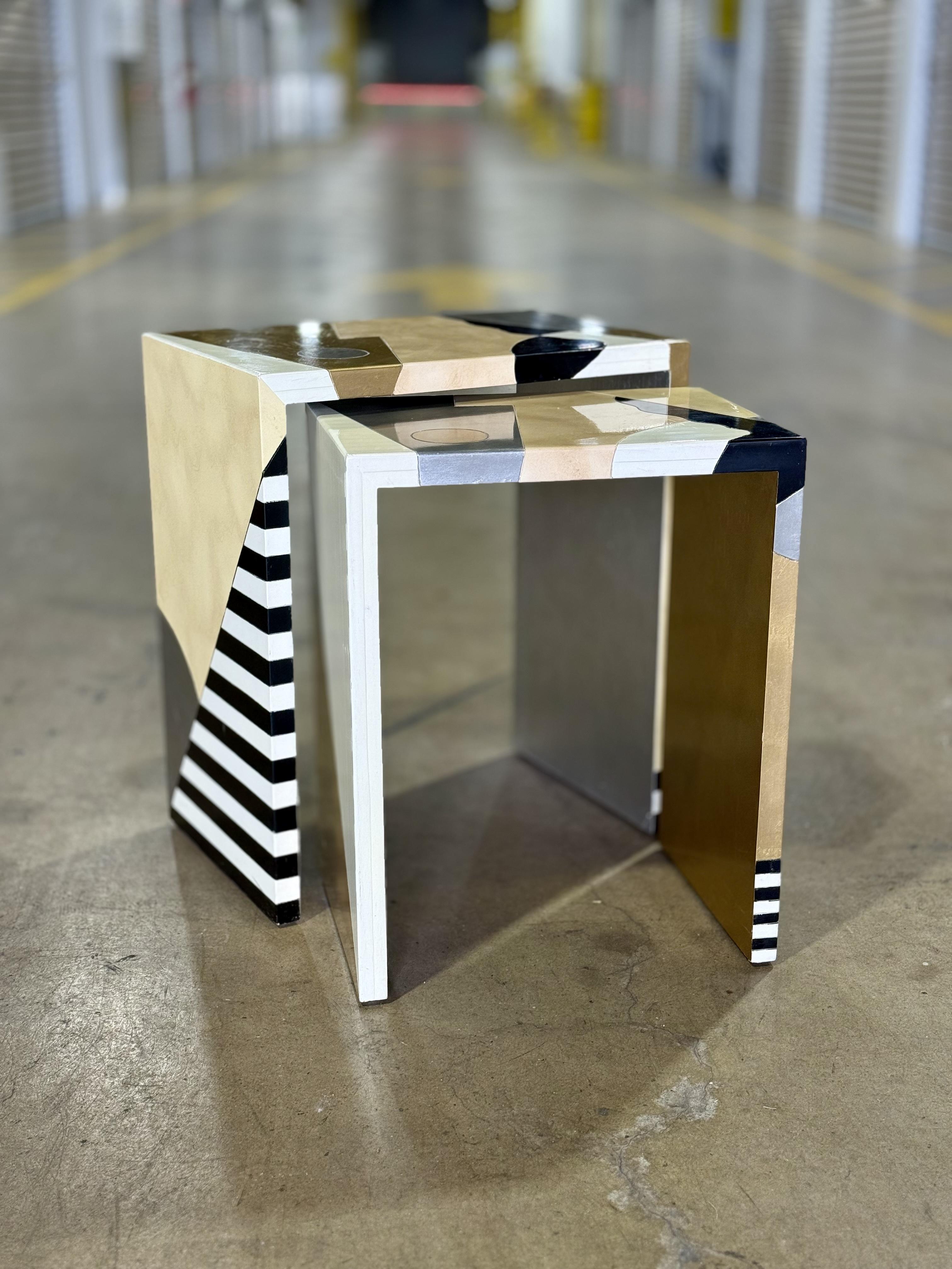 Mesas nido estilo Memphis Lam Lee Art Decó en venta