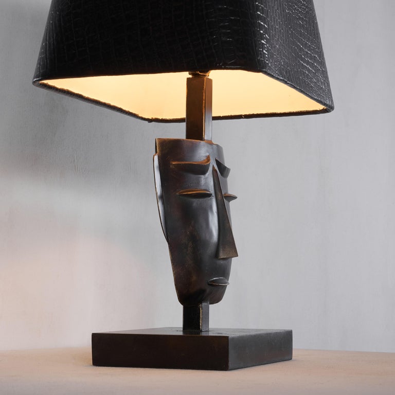 Lam Lee 'Visage' Table Lamp by Leeazanne 1990s For Sale at 1stDibs