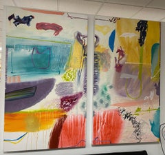 "Coco and Blue Moon" (Diptych)