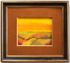 "HOUSTON SUNSET" TEXAS MID CENTURY MODERN LANDSCAPE LAMAR BRIGGS  (1935-2015)