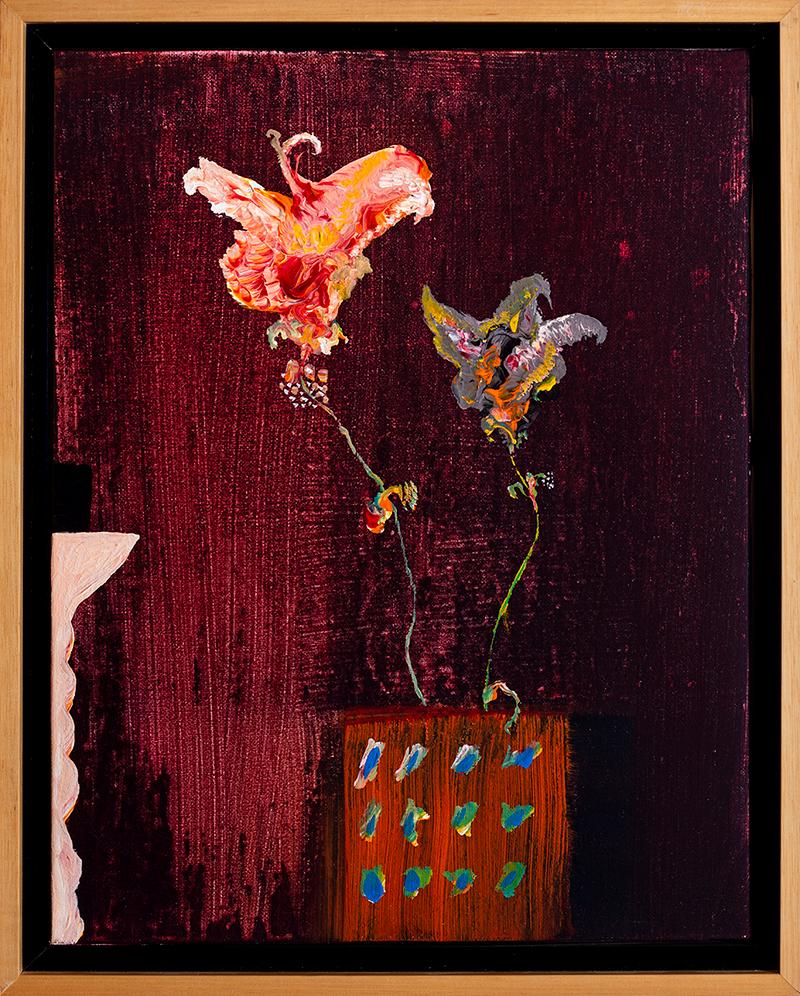 Lamar Briggs Abstract Painting - "Kyoken Flower No. 49"